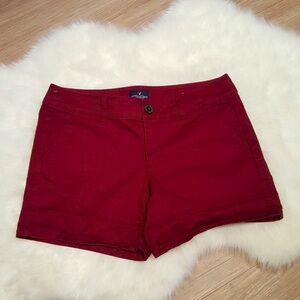 America Eagle maroon Midi shorts size 4